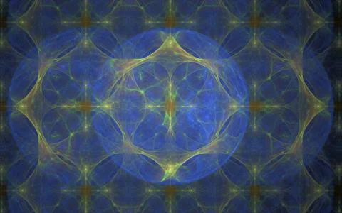 Digitally generated image made of colorful fractal Stock Illustration
