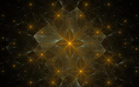 Digitally generated image made of colorful fractal Stock Illustration