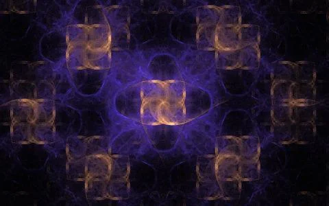 Digitally generated image made of colorful fractal Stock Illustration