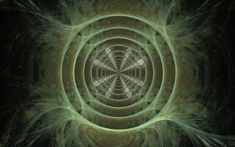 Digitally generated image made of colorful fractal Stock Illustration