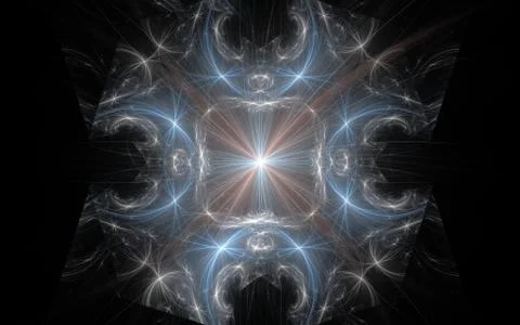 Digitally generated image made of colorful fractal Stock Illustration