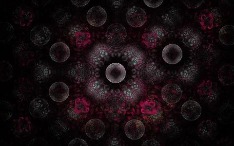 Digitally generated image made of colorful fractal Stock Illustration