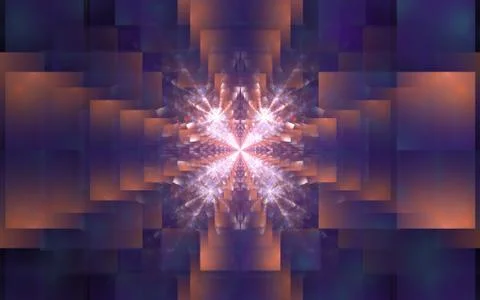 Digitally generated image made of colorful fractal Stock Illustration