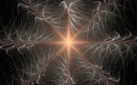 Digitally generated image made of colorful fractal Stock Illustration