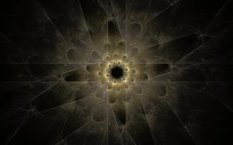 Digitally generated image made of colorful fractal Stock Illustration