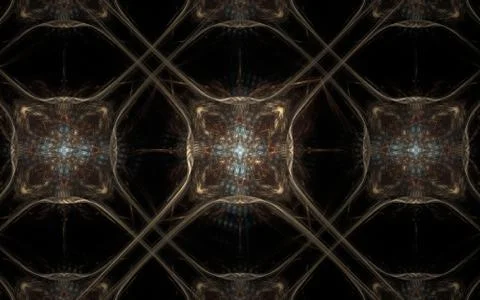 Digitally generated image made of colorful fractal Stock Illustration