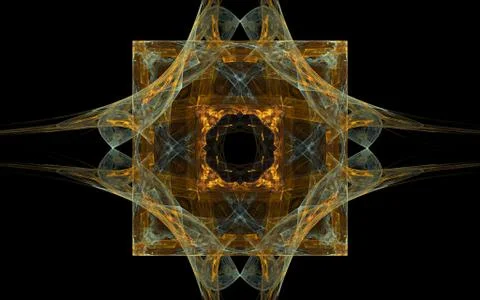 Digitally generated image made of colorful fractal Stock Illustration
