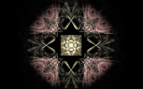 Digitally generated image made of colorful fractal Stock Illustration