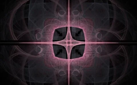 Digitally generated image made of colorful fractal Stock Illustration