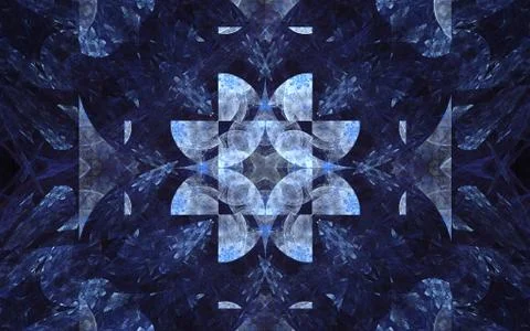 Digitally generated image made of colorful fractal Stock Illustration