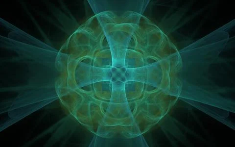 Digitally generated image made of colorful fractal Stock Illustration