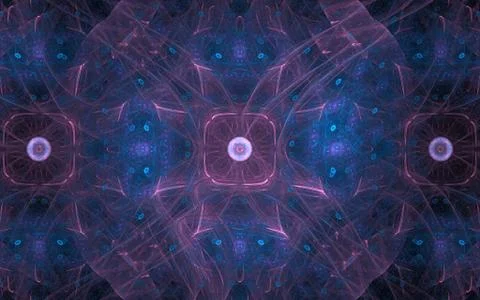 Digitally generated image made of colorful fractal Stock Illustration