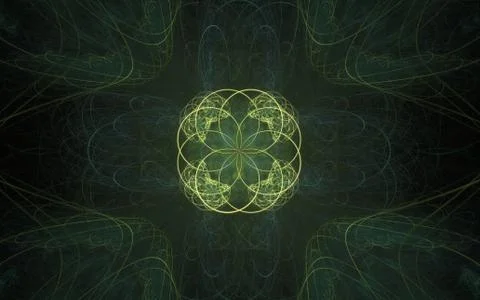Digitally generated image made of colorful fractal Stock Illustration