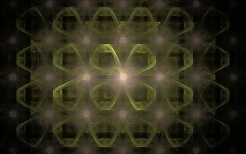 Digitally generated image made of colorful fractal Stock Illustration