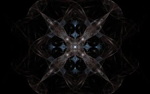 Digitally generated image made of colorful fractal Stock Illustration