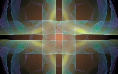 Digitally generated image made of colorful fractal Stock Illustration