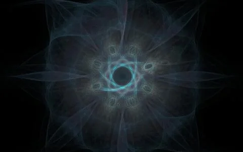 Digitally generated image made of colorful fractal to serve as backdrop for p Stock Illustration