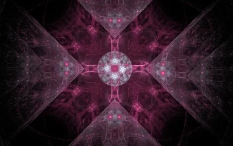 Digitally generated image made of colorful fractal Stock Illustration