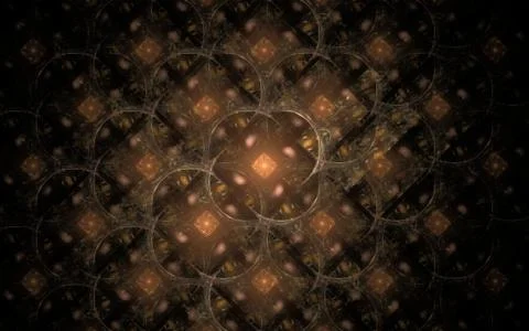 Digitally generated image made of colorful fractal Stock Illustration