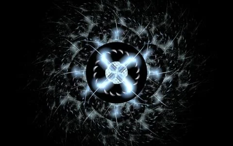 Digitally generated image made of colorful fractal Stock Illustration