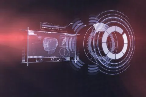 Digitally generated image of medical device interface 3d Stock Illustration
