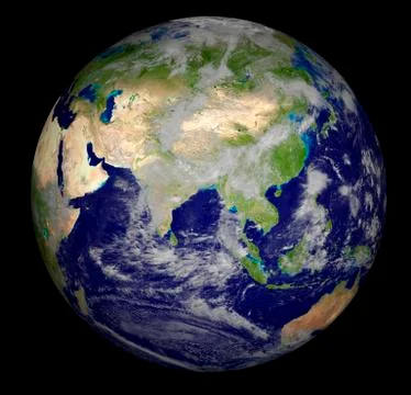 Digitally generated image of planet earth Stock Illustration