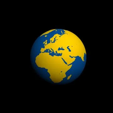 Digitally generated image of planet earth Stock Illustration