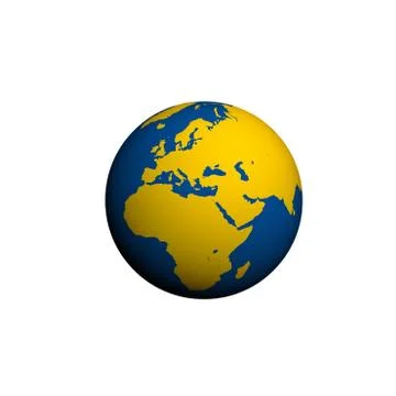 Digitally generated image of planet earth Stock Illustration