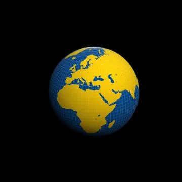 Digitally generated image of planet earth Stock Illustration