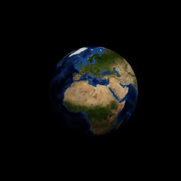 Digitally generated image of planet earth Stock Illustration