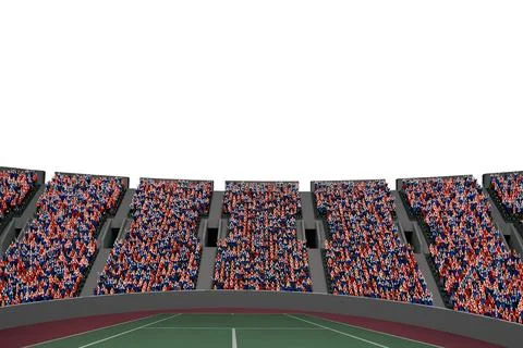Digitally generated image of spectator at stadium Stock Illustration