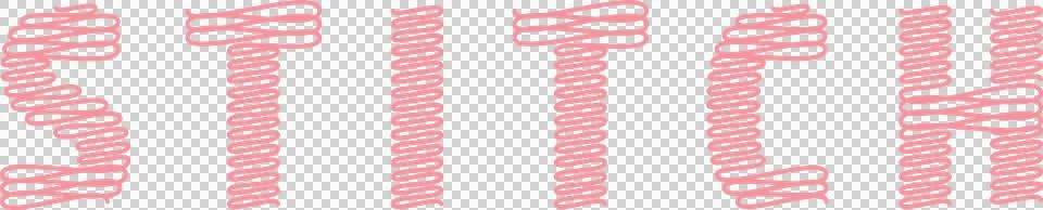 Digitally generated image of stitch in thread effect against white background Stock Illustration