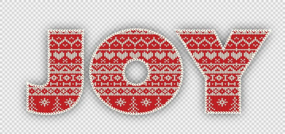 Digitally generated image of traditional pattern over red joy text banner Stock Illustration