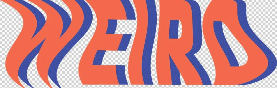 Digitally generated image of weird text in wavy effect against white background Stock Illustration