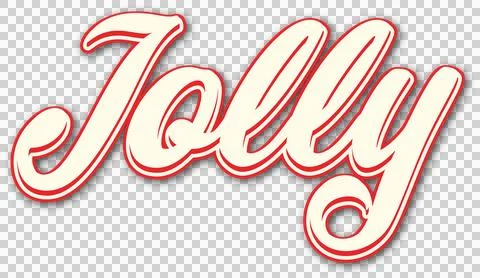 Digitally generated image of white jolly text banner with red border against Stock Illustration
