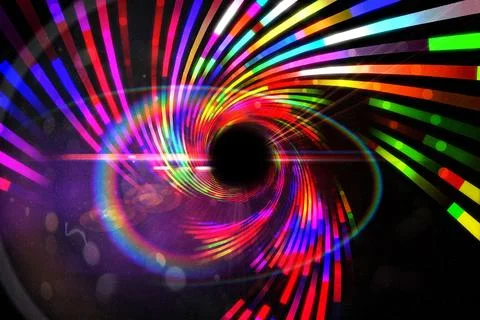 Digitally generated laser lights background Stock Illustration