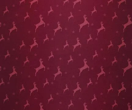 Digitally generated Maroon reindeer pattern Stock Photos