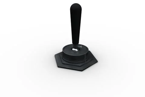 Digitally generated metal flip switch Stock Illustration