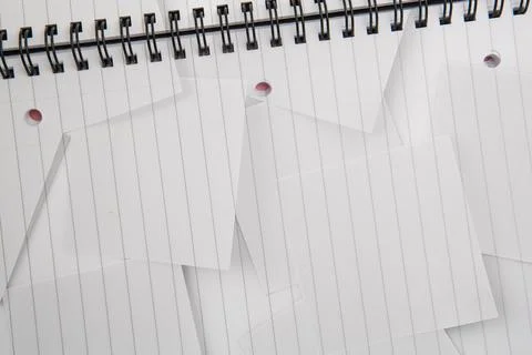 Digitally generated notepad with lined paper Photos