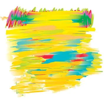 Digitally generated paint brush strokes Stock Photos