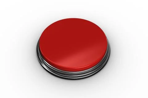 Digitally generated red push button Stock Illustration
