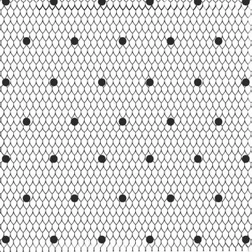 Digitally generated seamless pattern with halftone dots against white background Illustrazione stock