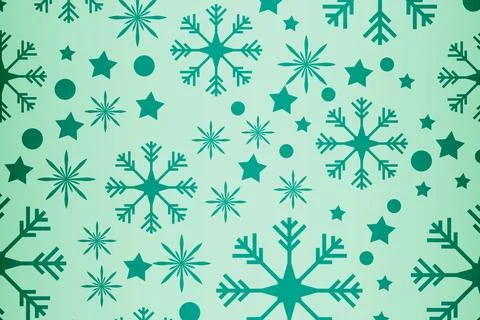 Digitally generated Snowflake pattern Stock Photos