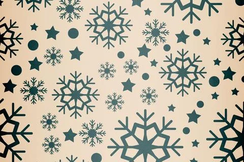 Digitally generated Snowflake pattern 스톡 사진