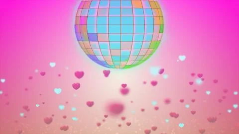 Digitally Generated Sparkle disco ball background 3D rendering Stock Illustration