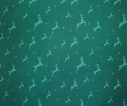 Digitally generated Teal reindeer pattern Stock Photos