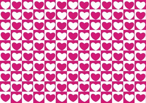 Digitally generated Valentines day pattern Stock Photos