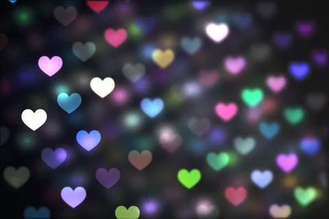 Digitally generated Valentines heart pattern イラスト素材