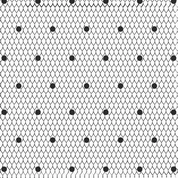 Digitally generated vector seamless pattern with halftone dots against white Illustrazione stock