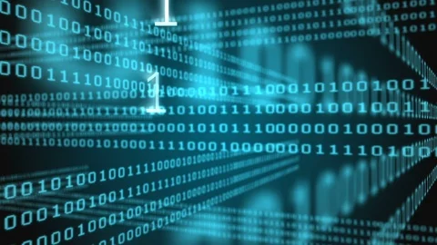 Digitally generated video of binary code 스톡 동영상 93658693